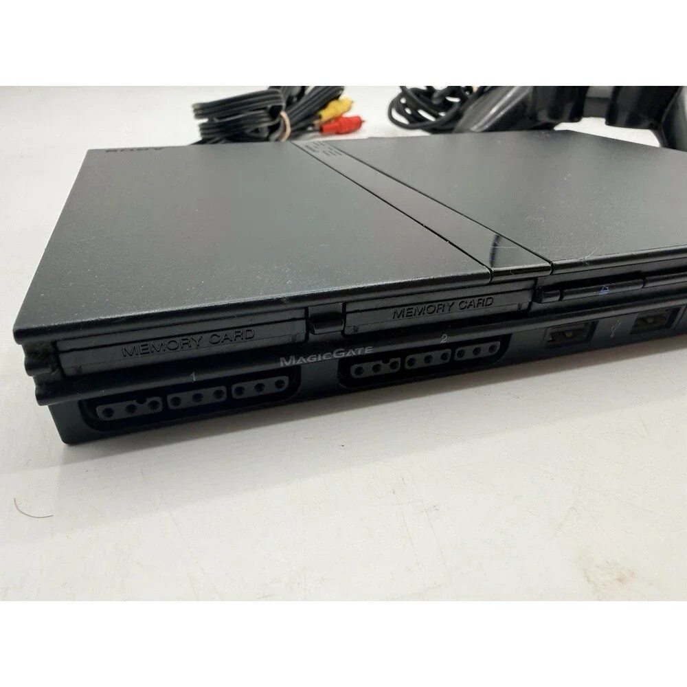 Sony PlayStation 2 PS2 Slim SCPH-75001 NEW LASER & RIBBON w/ Memory AV Cord +